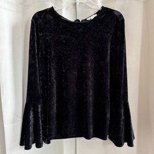 Beach Lunch Lounge Womens Top Small Velvet Whimsigoth Flare Sleeve‎ Witchy 17964